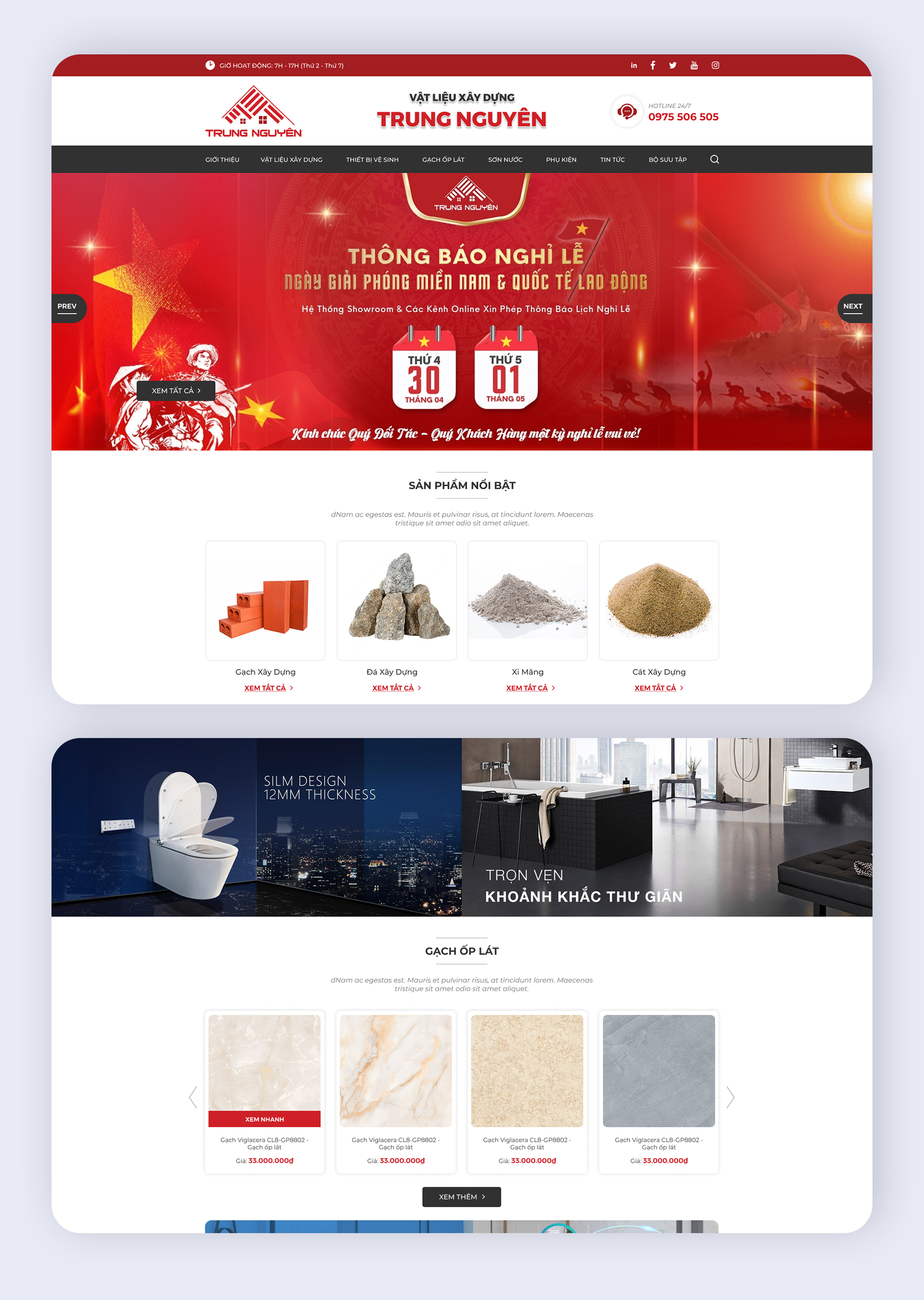 Thanh Dương - Thiết Kế Website Vật Liệu Xây Dựng