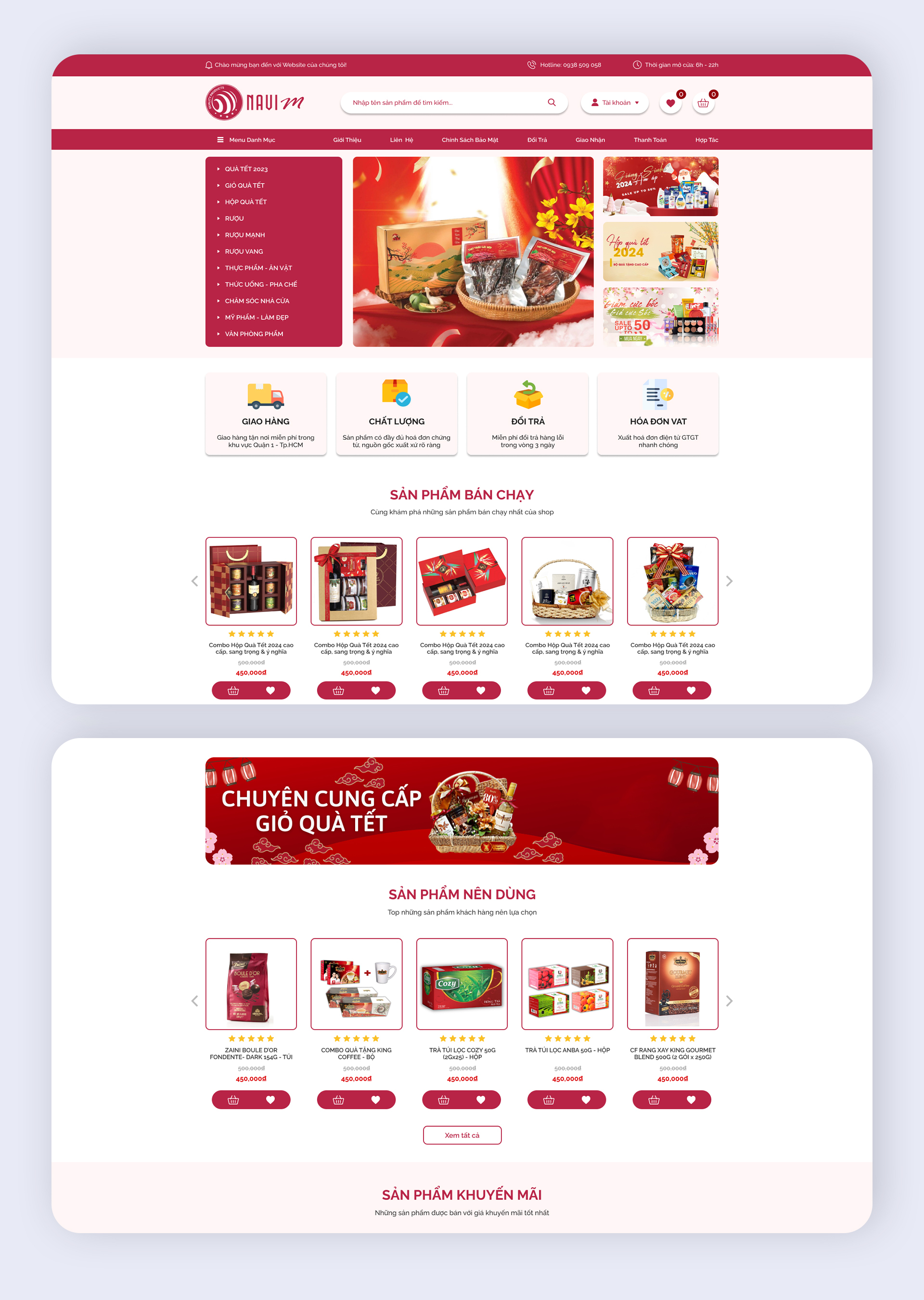 Thiết kế website ngành Thực phẩm - Thanh Dương