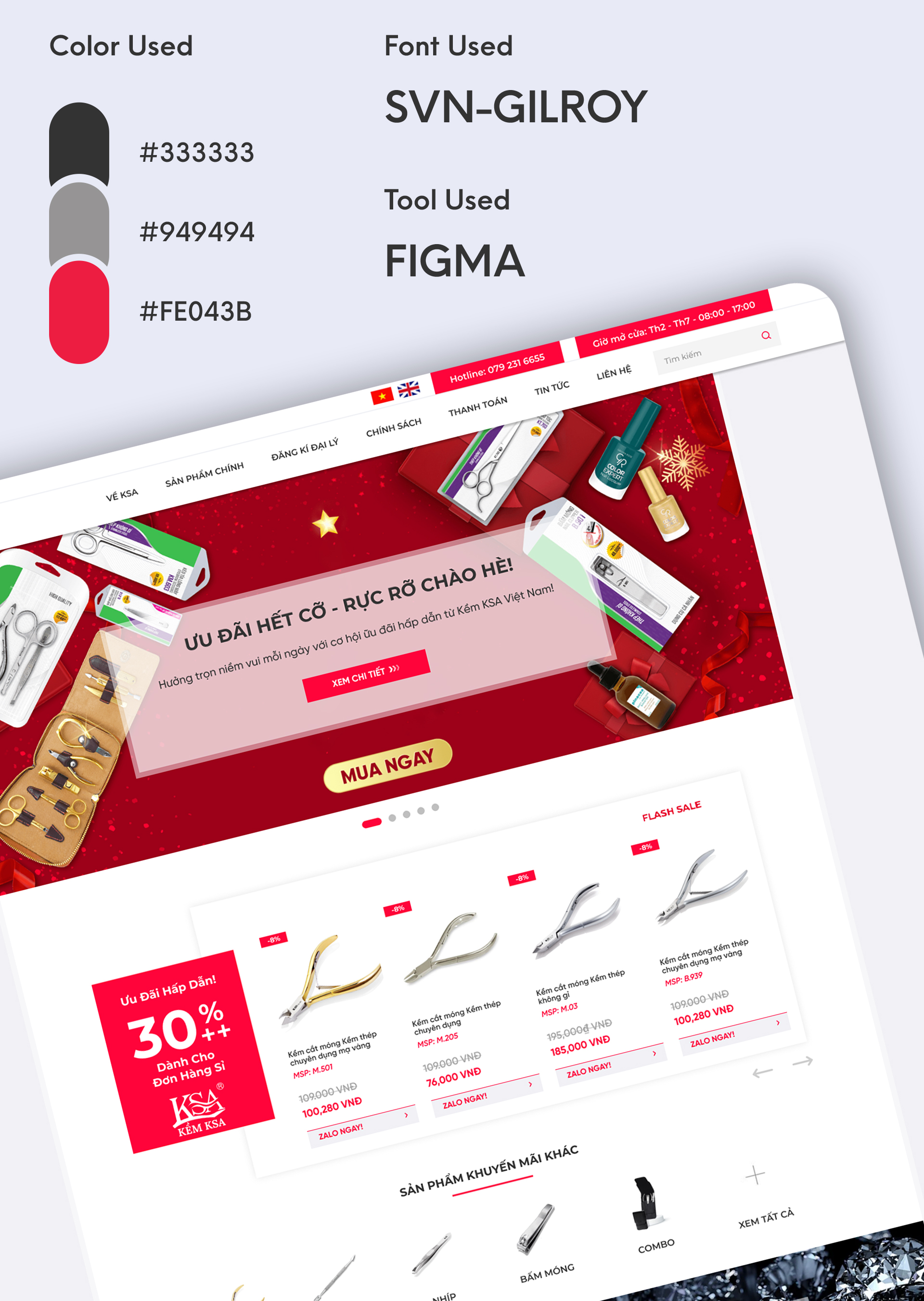 Thanh Dương - Thiết Kế Website Kềm Nail
