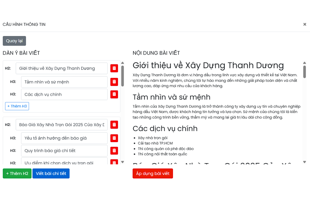 Tính Năng Viết Bài Bằng AI - Thanh Dương
