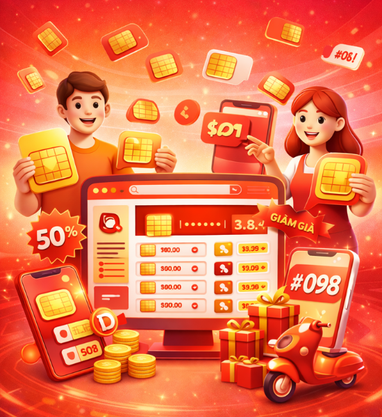 Dịch Vụ Thiết Kế Website Bán Sim Đẹp, Giá Tốt Trọn Gói