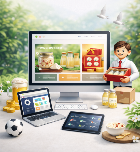 Dịch Vụ Thiết Kế Website Yến Sào Theo Yêu Cầu Đẹp, Giá Rẻ