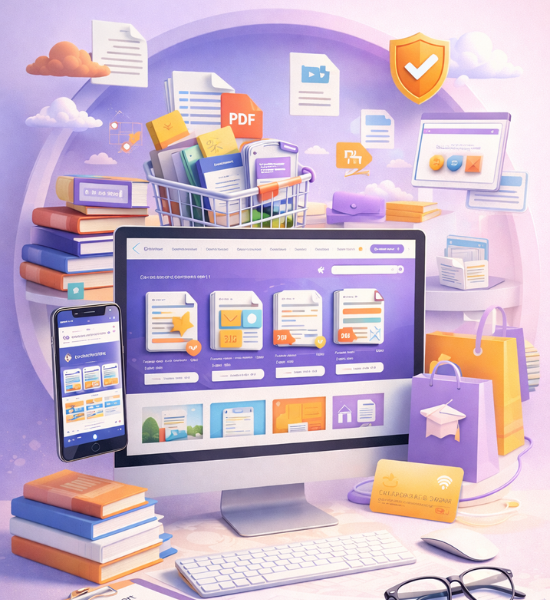 Dịch Vụ Thiết Kế Website Bán Tài Liệu Chuyên Nghiệp Theo Yêu Cầu