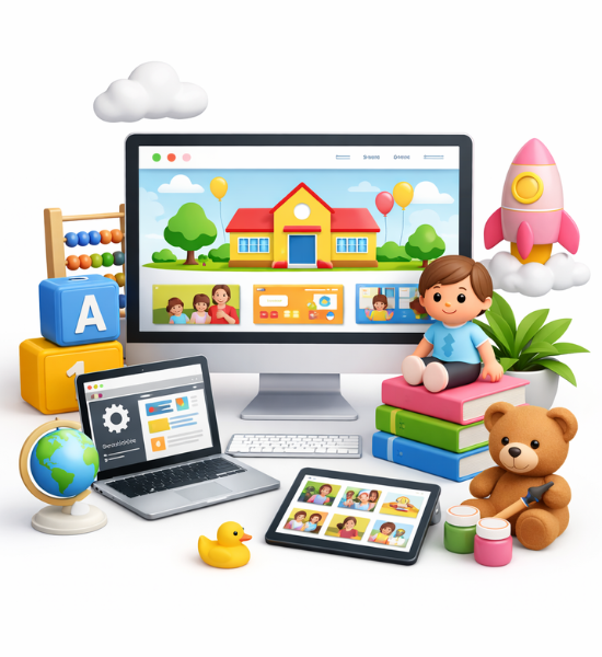 Dịch Vụ Thiết Kế Website Trường Mầm Non Đẹp, Dễ Quản Lý